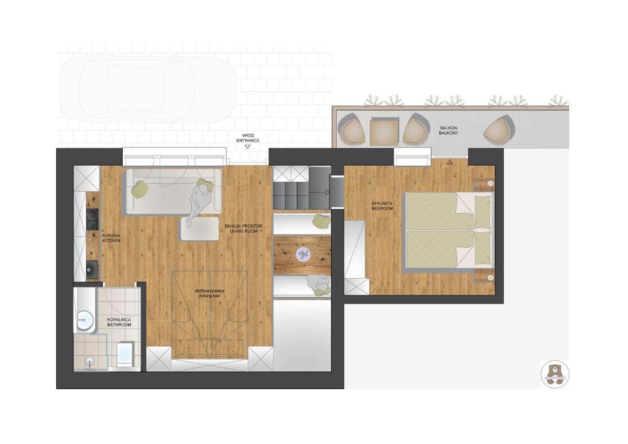 Apartma J.E.Z. Бохин Екстериор снимка